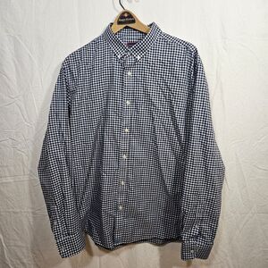UNTUCKit Marquette Wrinkle Free Shirt 2XL Reg Blue Plaid Cotton Button Down